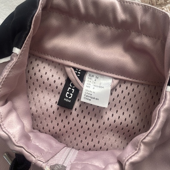 HM Satin Bomber Windbreaker - size 4 / small - Picture 4 of 5